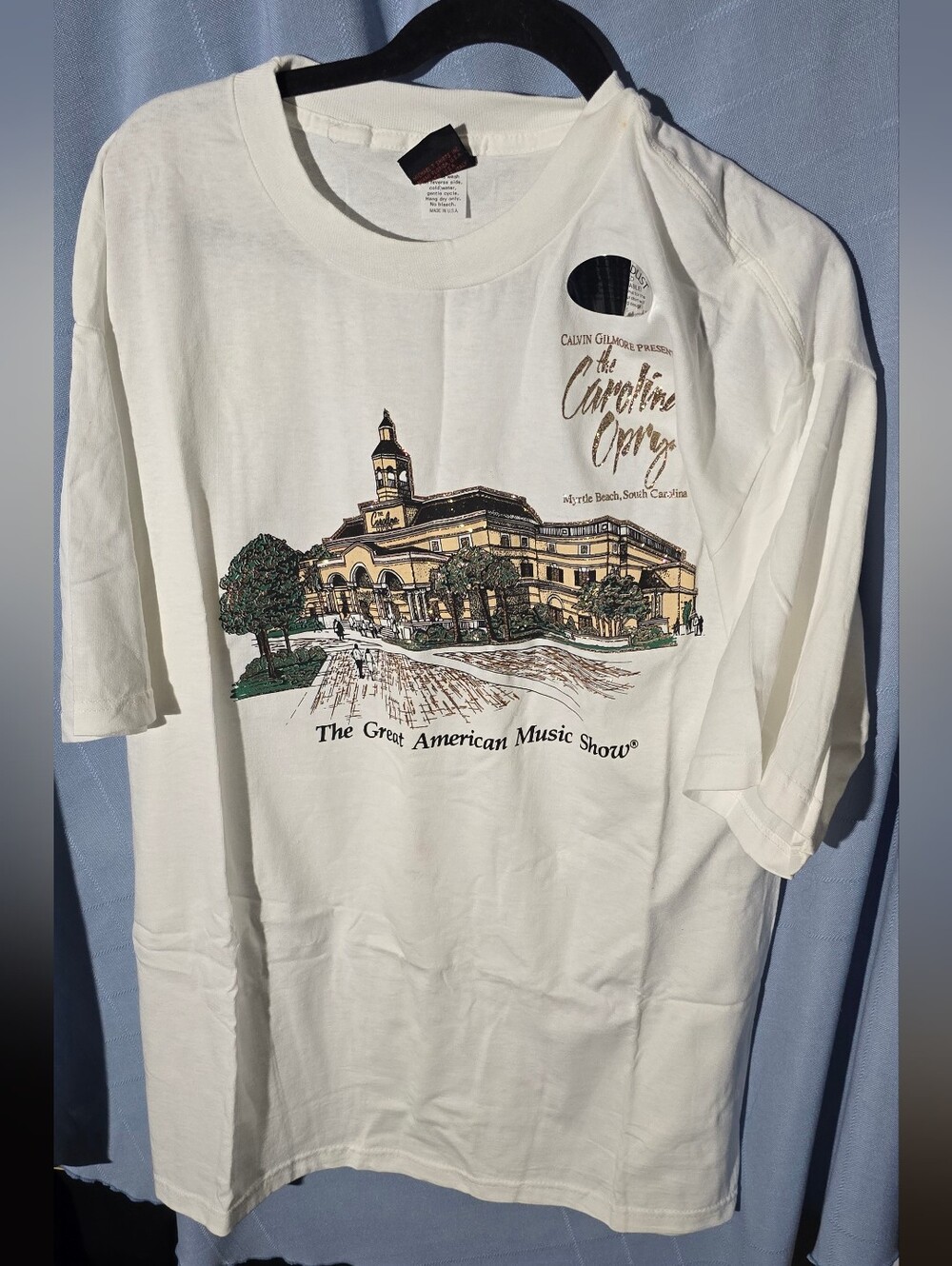 The Carolina Opry Graphic Tee in White with Multicolor Print